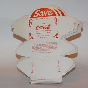 COCA COLA COKE COIN SAVINGS BANK UNASSEMBLED CARDBOARD BOX  LOT OF 5 VINTAGE